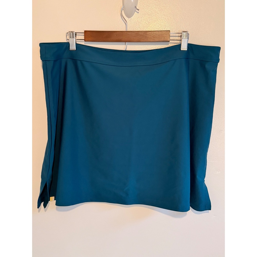 Summersalt Pool Skirt Women 1XL Seaweed Teal Swim Bottom Plus Size - Picture 3 of 4